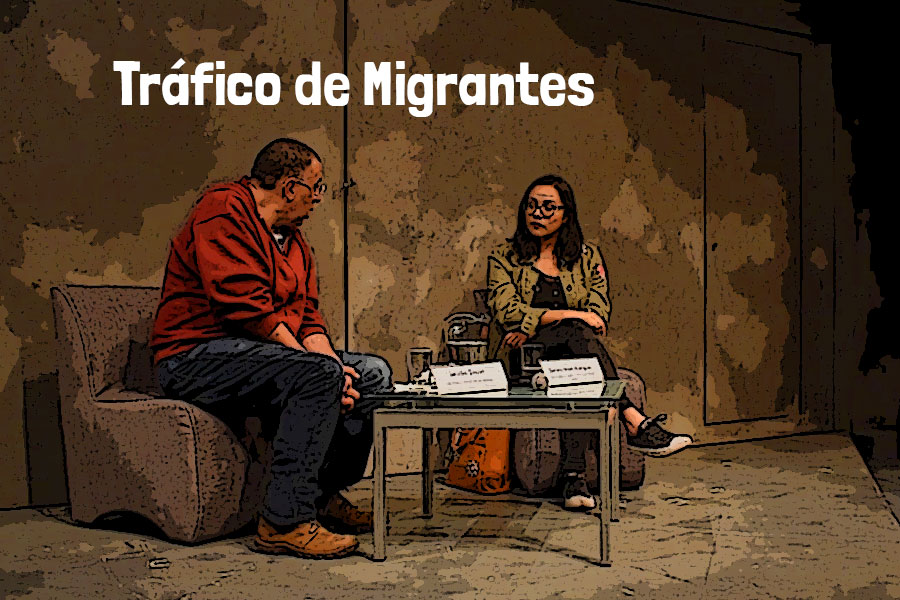 Jacobo Dayán y Daniela Reyes Rodríguez en el Foro Sor Juana Inés de la Cruz
